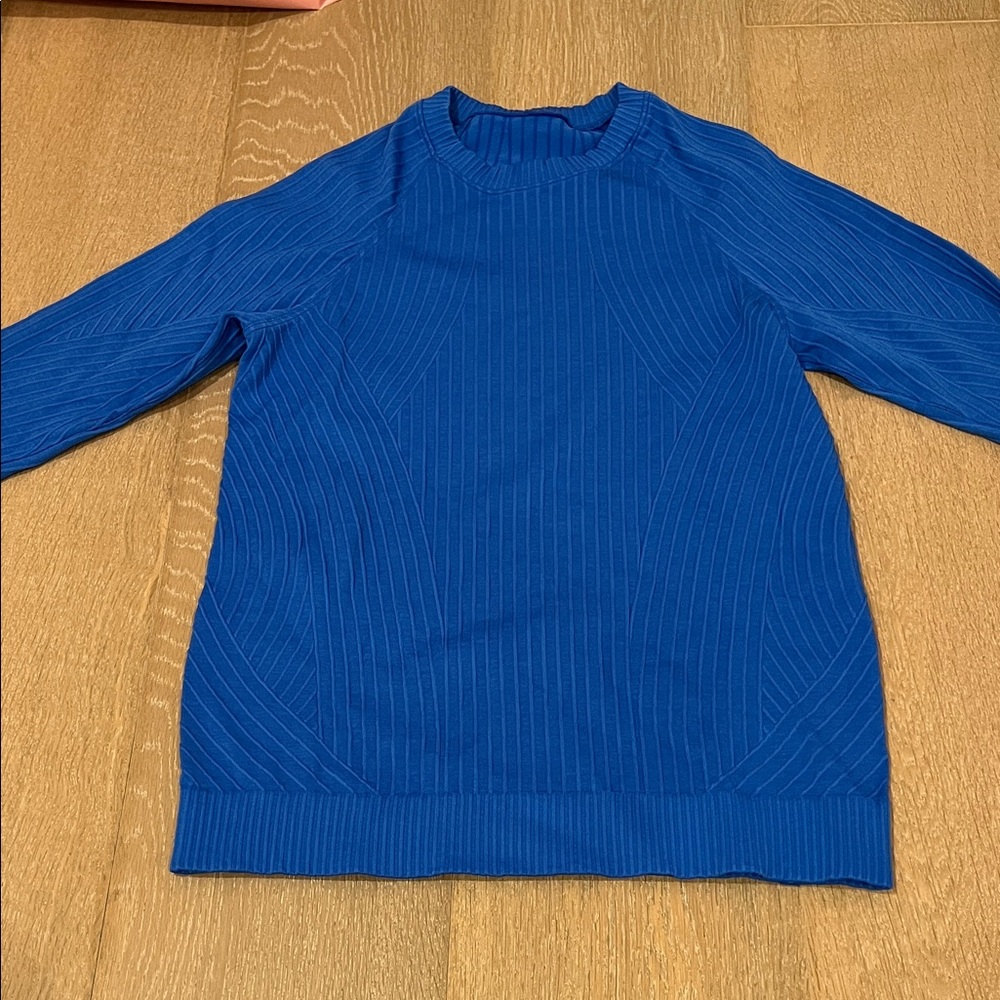 lululemon athletica Royal Blue Crew Neck Sweater
